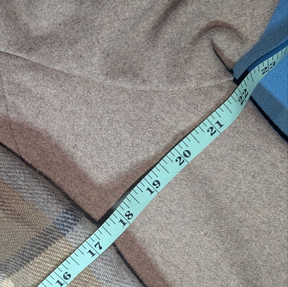 LONDON FOG Light Gray Pea Coat with Scarf 1X - Picture 11 of 14